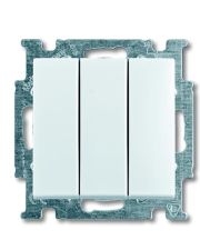 Трехкнопочный выключатель ABB Basic 55 2CKA001012A2155 106/3/1 UC-94-507 (альпийский белый)