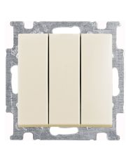 Трехкнопочный выключатель ABB Basic 55 2CKA001012A2158 106/3/1 UC-92-507 (слоновая кость)