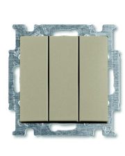 Трехкнопочный выключатель ABB Basic 55 2CKA001012A2163 106/3/1 UC-93-507 (шампань)