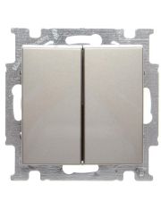 Двокнопковий вимикач ABB Basic 55 2CKA001012A2167 2006/5 UC-93-507 (шампань)