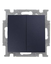 Двухкнопочный выключатель ABB Basic 55 2CKA001012A2177 2006/5 UC-95-507 (черный шато)