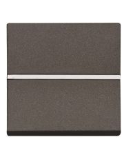 Однокнопочный двухполюсный выключатель ABB Zenit 2CLA220120N1801 N2201.2 AN (антрацит)