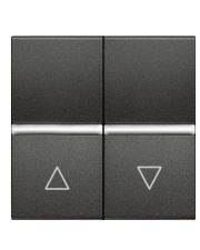 Выключатель жалюзи с фиксацией ABB Zenit 2CLA224410N1801 N2244.1 AN (антрацит)