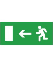 Информационная наклейка на светильник Delux (90012012) «Exit Left» (REL801 802) 233х150мм