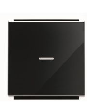 Клавиша выключателя ABB Sky 2CLA850130A2501 8501.3 CN с линзой (черное стекло)