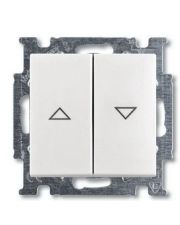 Выключатель для жалюзи ABB Basic 55 2CKA001413A1082 2026/4 UC-94-507 (альпийский белый)