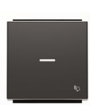 Клавиша выключателя ABB Sky 2CLA850430A1501 8504.3 NS с линзой с символом «Звонок» (черный бархат)