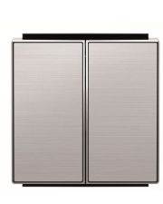 Двойная клавиша выключателя ABB Sky 2CLA851100A1401 8511 AI (сталь)