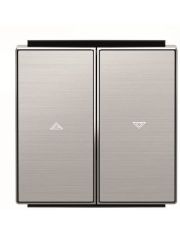 Двойная клавиша жалюзи ABB Sky 2CLA854400A1401 8544 AI (сталь)