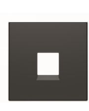 Одинарная центральная плата коммуникационной розетки ABB Sky 2CLA851700A1501 8517 NS (черный бархат)