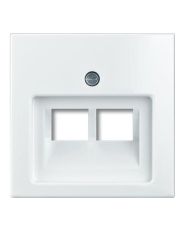 Одноместная двухмодульная центральная плата ABB Basic 55 2CKA001753A0095 1803-02-94-507 (альпийский белый)