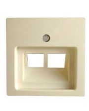 Одноместная двухмодульная центральная плата ABB Basic 55 2CKA001753A0097 1803-02-92-507 (слоновая кость)