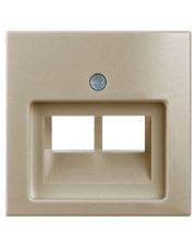 Одноместная двухмодульная центральная плата ABB Basic 55 2CKA001753A0203 1803-02-93-507 (шампань)