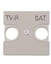 Центральная плата TV-R SAT розетки ABB Zenit 2CLA225010N1301 N2250.1 PL (серебро)