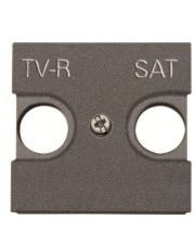 Центральная плата TV-R SAT розетки ABB Zenit 2CLA225010N1801 N2250.1 AN (антрацит)