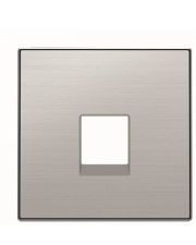 Одинарная центральная плата коммуникационной розетки ABB Sky 2CLA851700A1401 8517 AI (сталь)