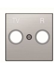 Центральная плата TV+R розетки ABB Sky 2CLA855000A1401 8550 AI (сталь)