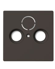 Центральная плата TV+R+(SAT) розетки ABB Basic 55 2CKA001724A4314 1743-95-507 (черный шато)