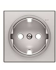 Центральная плата розетки ABB Sky 2CLA858880A1301 8588.8 PL с заземлением и линзой (серебро)