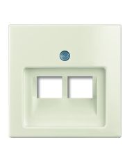 Одноместная двухмодульная центральная плата ABB Basic 55 2CKA001753A0209 1803-02-96-507 (белый шале)