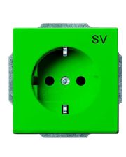 Розетка ABB Basic 55 2CKA002011A6152 20 EUC-13-92-507 с заземлением (зеленая)