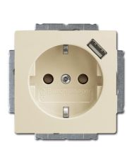 Розетка ABB Basic 55 2CKA002011A6192 20 EUCBUSB-92-507 с USB (слоновая кость)