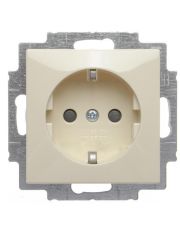 Розетка ABB Basic 55 2CKA002013A5279 20 EUCKS-92-507 с заземлением и со шторками (слоновая кость)