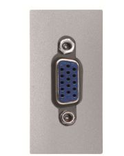 VGA розетка ABB Zenit 2CLA215550N1301 N2155.5 PL 1М (серебро)