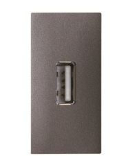 USB розетка ABB Zenit 2CLA215580N1801 N2155.8 AN 1М (антрацит)