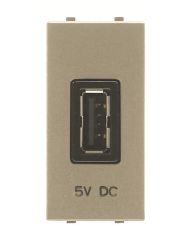 USB розетка ABB Zenit 2CLA218500N1901 N2185 CV 750 мА 1М (шампань)