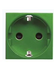 Розетка ABB Zenit 2CLA228800N8001 N2288 VD с заземлением (зеленая)