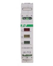 Сигнальная лампа F&F LK-713K 3х400/230В+N (красный, желтый, зеленый)