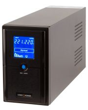 ИБП LogicPower LP4977 LPM-L625VA в металлическом корпусе с LCD дисплеем и 2 евророзетками (437Вт) AVR 7.5Ач 12В (черный)