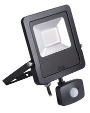 Светодиодный прожектор KANLUX ANTOS LED 30W-NW-SE B (27096) с датчиком движения черный
