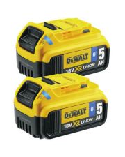 Комплект аккумуляторов для электроинструментов DeWALT DCB284B 18В 5 Ач 0,67 кг (2шт)