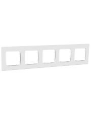 Универсальная пятиместная рамка Plank Electrotechnic Nordic (PLK1050032) белая