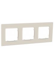 Универсальная трехместная рамка Plank Electrotechnic Nordic (PLK1030132) слоновая кость