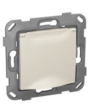 Механизм Schuko розетки Plank Electrotechnic Classic/Nordic (PLK0551131) IP44 с крышкой (слоновая кость)
