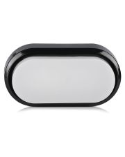 Фасадний LED світильник V-TAC Rectangle Oval Dome SKU-1309 8Вт 230В 4000К IP54 (чорний) 3800157620277