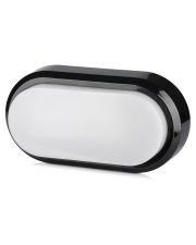Фасадний LED світильник V-TAC Rectangle Oval Dome SKU-1310 8Вт 230В 6400К IP54 (чорний) 3800157620284