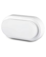 Фасадний LED світильник V-TAC Rectangle Oval Dome SKU-1313 8Вт 230В 6400К IP54 (білий) 3800157620314