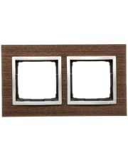 Двойная деревянная рамка Kontakt Simon Simon 54 Nature DRN2/85 (золотое венге)