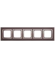 Пятиместная деревянная рамка Kontakt Simon Simon 54 Nature DRN5/85 (золотое венге)