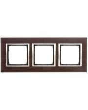 Тройная деревянная рамка Kontakt Simon Simon 54 Nature DRN3/85 (золотое венге)