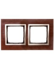 Двойная деревянная рамка Kontakt Simon Simon 54 Nature DRN2/86 (золотой орех)