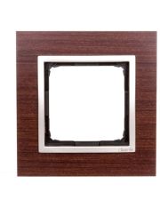 Одинарная деревянная рамка Kontakt Simon Simon 54 Nature DRN1/86 (золотой орех)