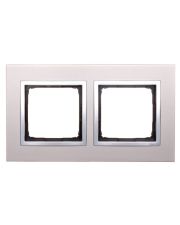 Двойная металлическая рамка Kontakt Simon Simon 54 Nature DRN2/79 (сатиновый блеск)
