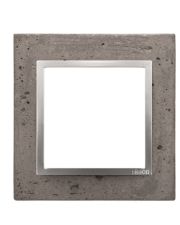 Одинарна бетонна рамка Kontakt Simon Simon 54 Nature DRN1/96 (бетон срібло)