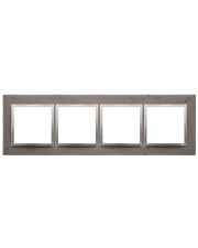Чотиримісна бетонна рамка Kontakt Simon Simon 54 Nature DRN4/96 (бетон срібло)
