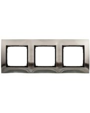 Тройная металлическая рамка Kontakt Simon Simon 54 Premium DR3/61 (нержавеющая сталь)